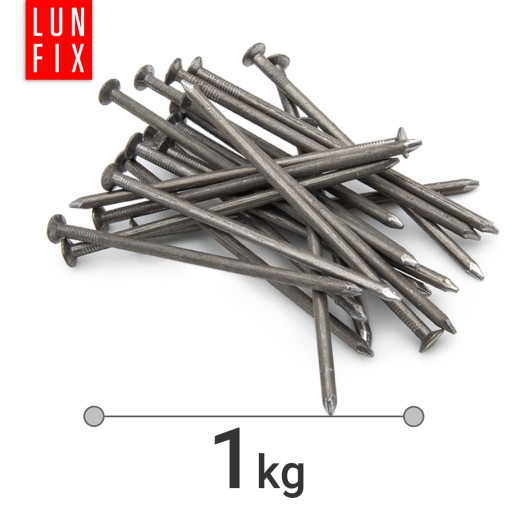 Stavebné klince 1,4x25 čierne rovné 1kg