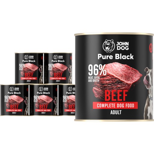 John Dog Pure Black mokré krmivo Hovädzie 800g