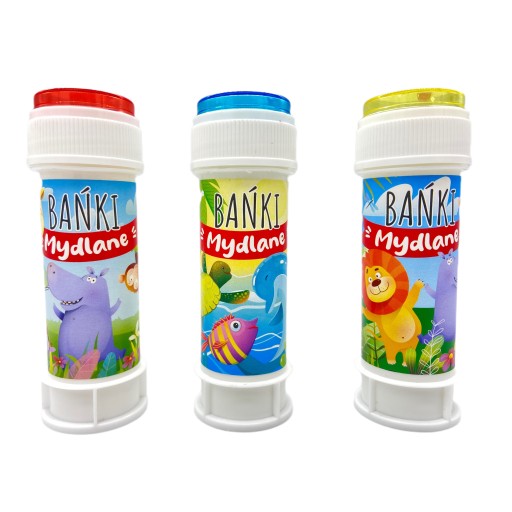 Mini malé mydlové bubliny v tube so zvieratkami, tubička s hrou pre deti