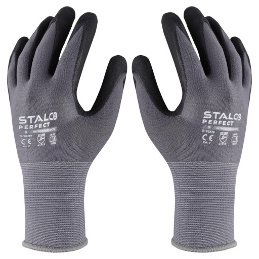 NITRILE FLEX DOTS NYLONOVÉ RUKAVICE VEĽ. 9 STALCO PERFECT S-76319