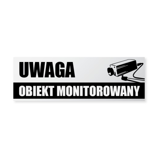 Nálepka na tabuľu Monitorované zariadenie 21x7cm