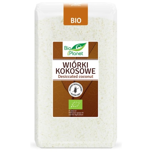 Bezlepkové bio kokosové lupienky 500g Bio Planet