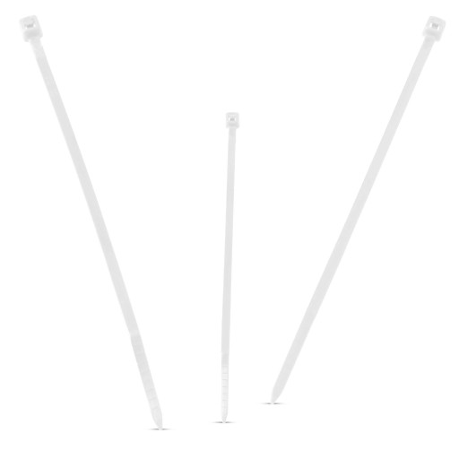 500x sťahovacie pásky Káblové pásky Zipsy 2,5 x 100 mm Silné UV sťahovacie pásky