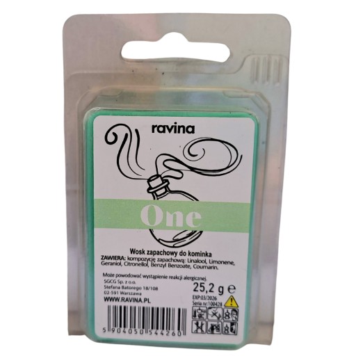 JEDEN 25g VOŇANÝ VOSK S VÔŇOU PARFÉMU PRE KRB RAVINA