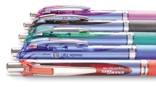 PENTEL ENERGEL BLN75 červené guľôčkové pero