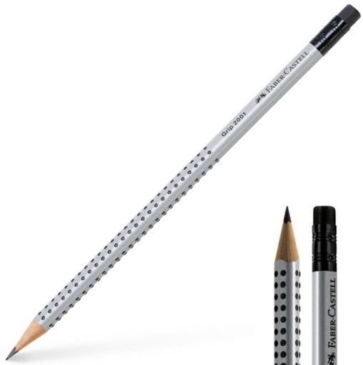 Faber Castell Grip 2001 HB ceruzka s gumou x 3