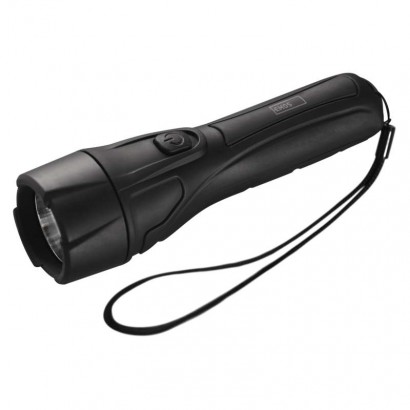 Plastová LED baterka čierna 2xAA 1W P3210 EMOS