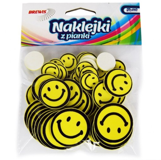 DEKORATÍVNE PENOVÉ NÁLEPKY S ÚSMEVOVÝMI ÚSMEVMI