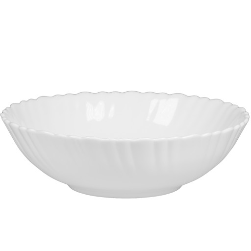 Miska na šalát, hl.20 cm, biela