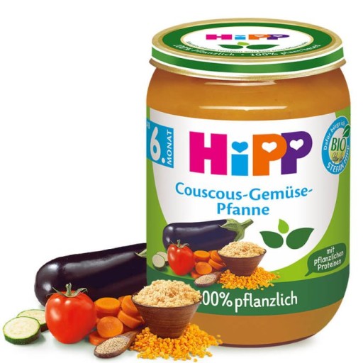 Hipp Bio večera Kuskus Zelenina Amarant 6m 190g