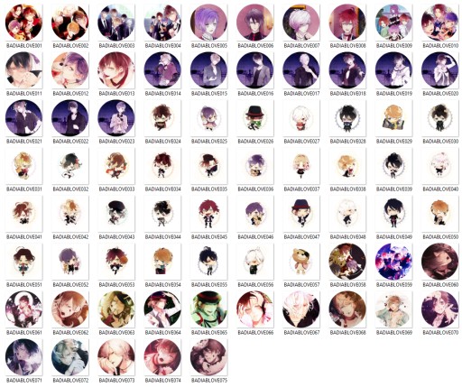 Manga Anime Diabolik Lovers Pins MNOHÉ DIZAJNY