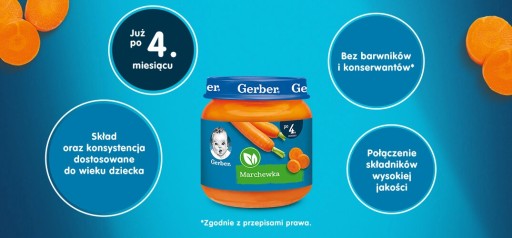 Gerber Obiadek Mrkva po 4. mesiaci 125g
