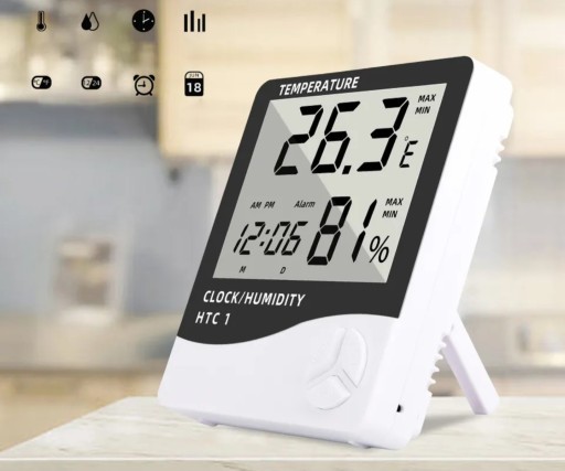 IZBOVÝ TEPLOMER METEOSTANICA DIGITÁLNY HYGROMETER