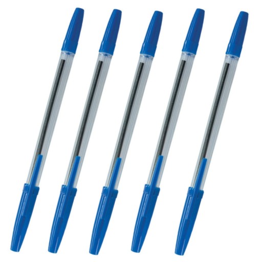 KANCELÁRSKE PRODUKTY GUĽOVODOVÉ PERO 1,0MM MODRÉ x5 ks