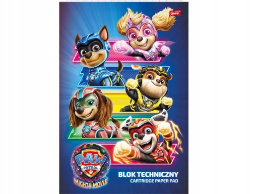 TLAKOVÁ PATROL TECHNICKÝ BLOK A4 BIELY 10 listov 190 g psy UNIPAP Bambino