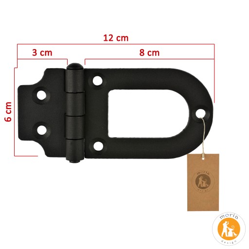 Ozdobný pánt kované ozdobné pánty 8 cm Z-40u