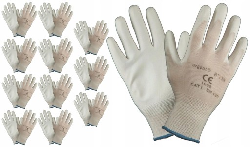 Polyuretánové pracovné rukavice Nylon Urgent 1008 Flexibilná odolnosť 7