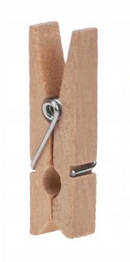 Drevené sponky Mini sponky 0,9 cm x 0,3 cm x 2,5 cm Dekorácia 20ks