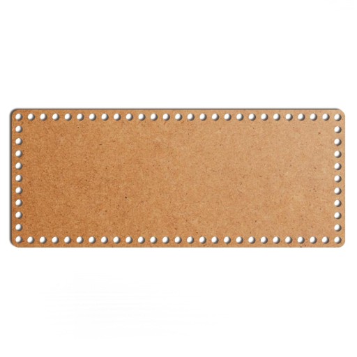 šedý základný košík dno 19x46cm HDF obdĺžnik