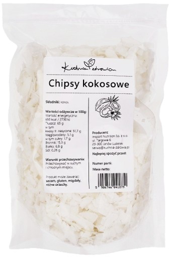KOKOSOVÉ ČÍPKY 100g NATURAL BEZ PRÍDAVNÝCH LÁTOK VLOČKY ZDRAVÁ KUCHYŇA