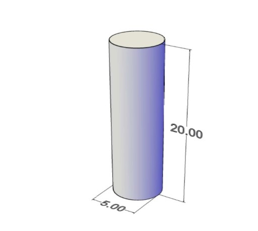 Cylindrický neodymový magnet MW 5x20 N38