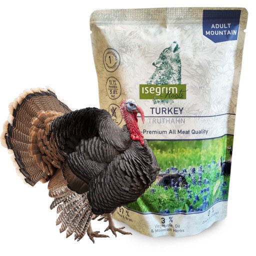 Isegrim Adult Mokré krmivo pre psov Slnečnicový olej Morčacie Salsify 410 g
