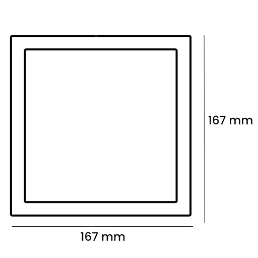 LED panel 12W ZAPUSTITEĽNÉ ŠTVORCOVÉ STROPNÉ ZARIADENIE