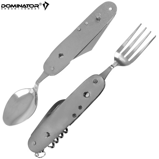Vreckový nôž Tourist Essentials DOMINATOR 6v1 príborový nôž lyžička vidlička