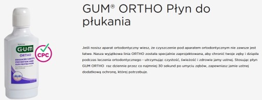 Gum Ortho ortodontická zubná kefka 1 ks