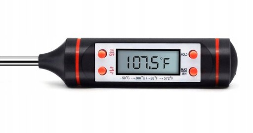 Špendlíkový teplomer s LCD, ihla 145 mm
