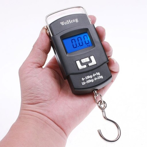 HÁČKOVÁ ELEKTRONICKÁ TURISTICKÁ VÁHA 50 KG 5g/10g