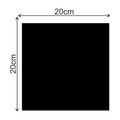 Nálepka na zrkadlo, plexi zrkadlo, štvorcové, 20x20