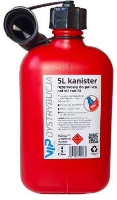 Kanister na palivo, benzín, olej, 5l, schválenie VIP