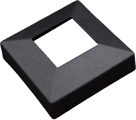 Čierna maskovacia rozeta pre stĺpik 40mmx40mm 40x40
