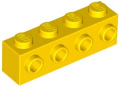 LEGO 1X4 ŽLTÉ S čapmi 30414