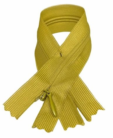 Vnútorný zips, pevná žabka, 22 cm