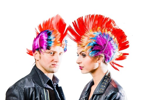 IROKEZ Parochňa Party PUNK Hair Rooster SILVESTR