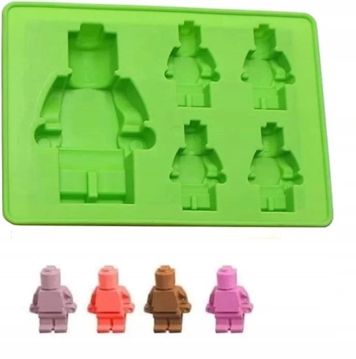 LEGO MAN silikónová forma 4,5 a 9,5 cm