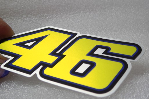 NÁLEPKA VALENTINO ROSSI 46 HONDA MOTO GP 10,1 x 4,3 cm