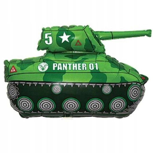 Fóliový balón TANK armádny maskáčový 30 cm Narodeniny
