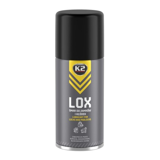 K2 LOX 150ml MAZACÍ OLEJ NA ÚDRŽBU ZÁMKOV A VISNÝCH ZÁMKOV