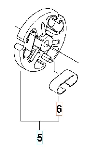 PRUŽINA SPOJKY HUSQVARNA K750/K760/K770 ORIGINÁL