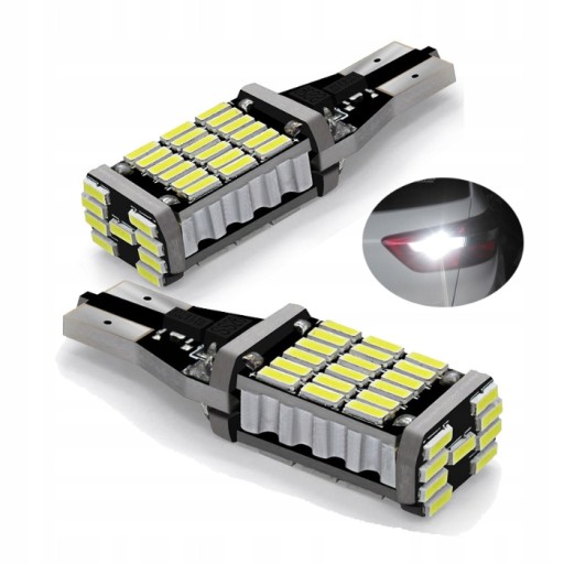 LED W16W T15 REVERZNÁ KANBUSOVÁ ŽIAROVKA 45 LED SMD