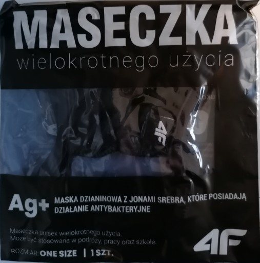 Opätovne použiteľná ochranná maska 4F S4Z20-MASK204-21S čierna