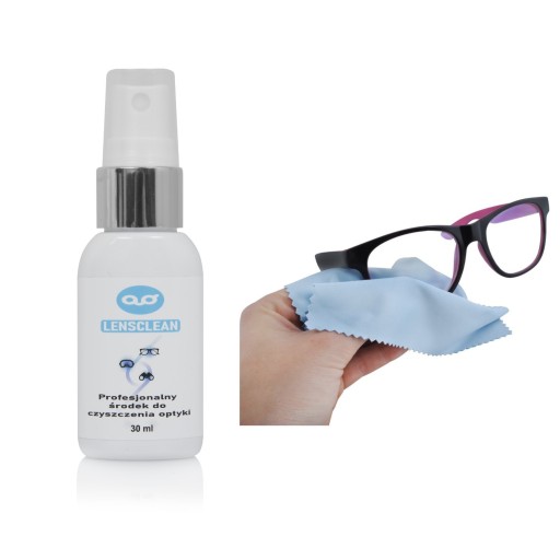 LensClean súprava na čistenie okuliarov, 30 ml a handrička