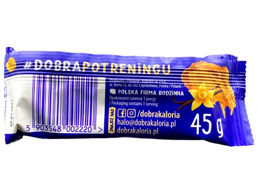 Dobrá kalorická proteínová tyčinka s vanilkovým orechom