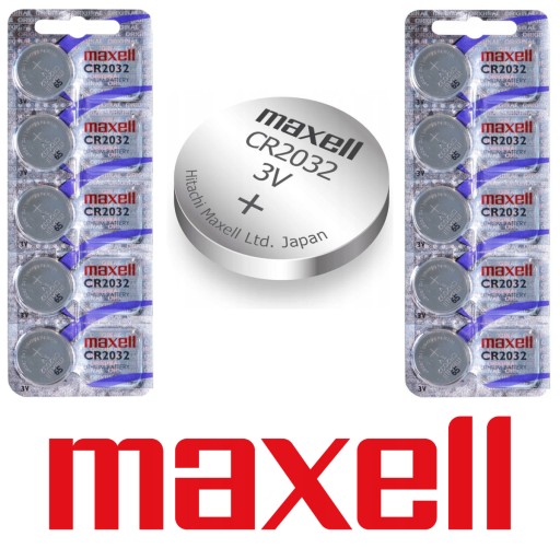 MAXELL CR2032 BATÉRIA 3V HOLOGRAM SADA 10ks