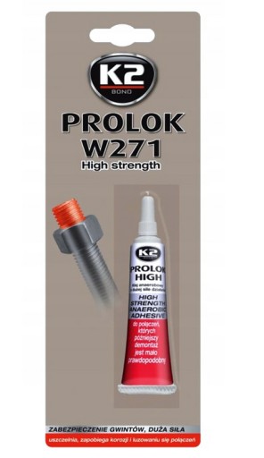 K2 PROLOK MEDIUM 6 ML ČERVENÝ NA ZAISTENIE SKRUTKOV