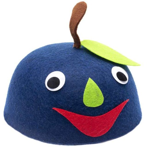 Plstený klobúčik čučoriedkový outfit BLUEBERRY FRUITS