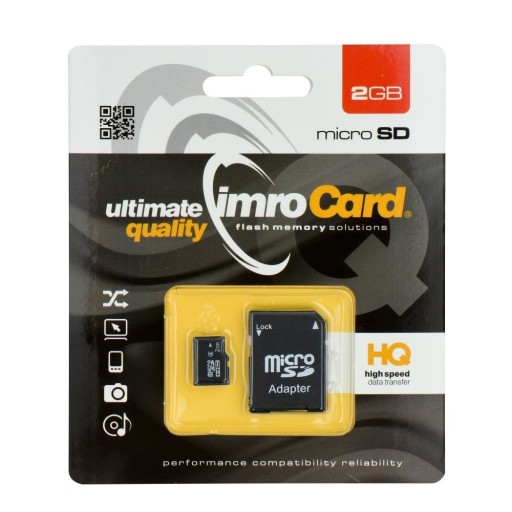 Pamäťová karta Imro 2GB microSDHC class 4 + adaptér